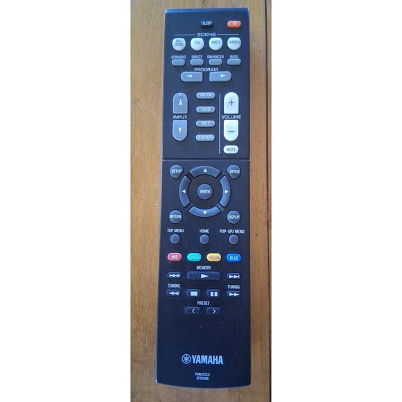 Yamaha OEM Receiver Remote Control RAV533 ZP35490 RX-V479 RX-V479BL RX-V579 - Picture 1 of 3